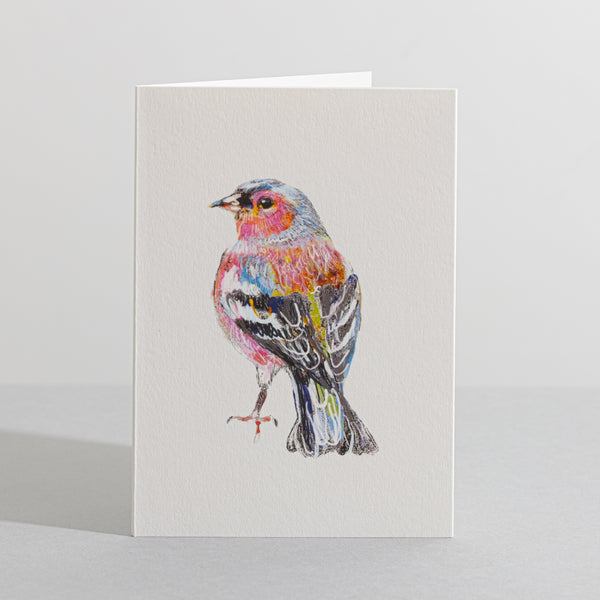 Chaffinch British Bird card Concertina Card - Sara Sayer