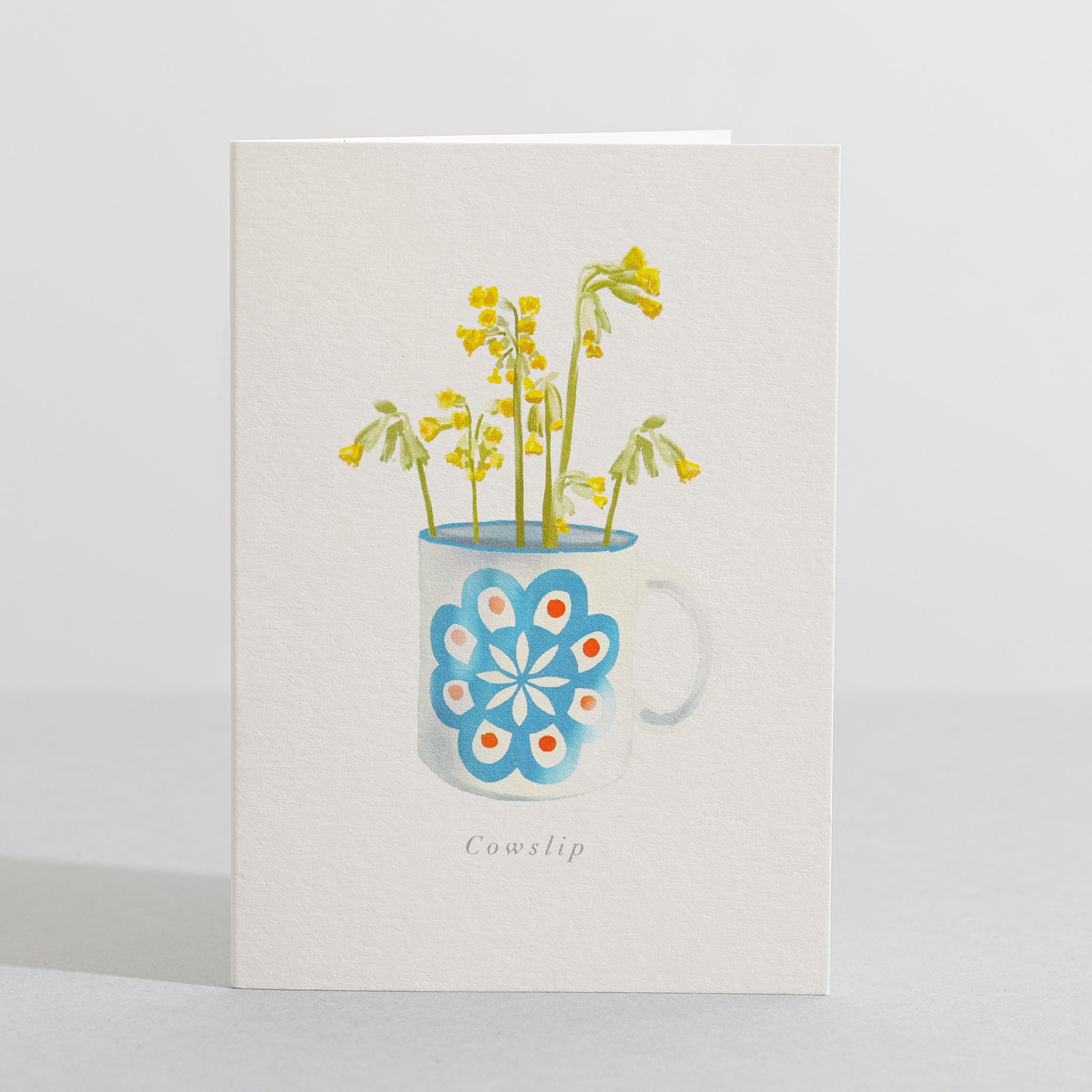 Cowslip card Language of flowers card - Sara Sayer