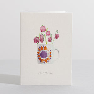 Fritillary Card Language of flowers card - Sara Sayer
