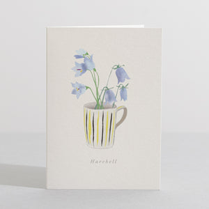 Harebell flower card Language of flower card - Sara Sayer