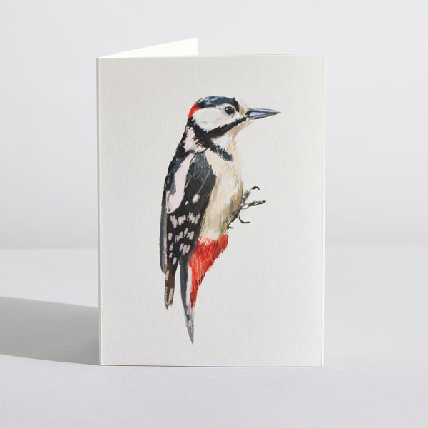 Lesser Spotted Woodpecker Concertina Card