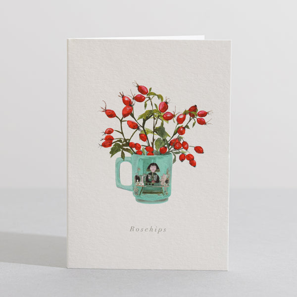 Rosehip mini card by Sara Sayer