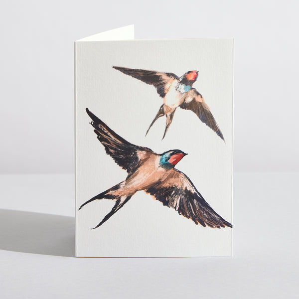 Swallow Concertina Card