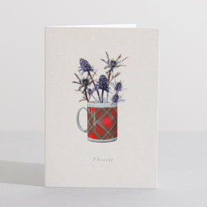 Thistle eco greetings card by Sara Sayer