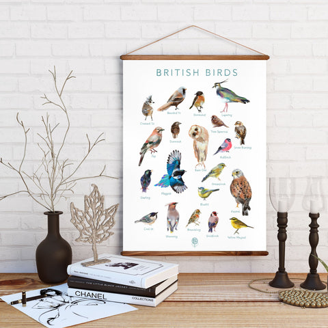 British Birds Wall Art Print - Sara Sayer